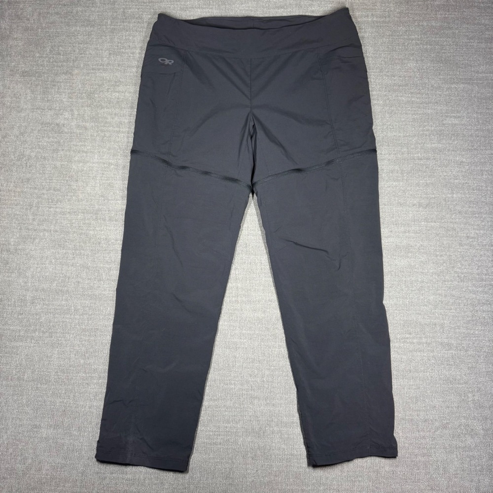 Outdoor Research Equinox‎ Women 12 Convertible Hiking Pants Shorts Zip Off Black